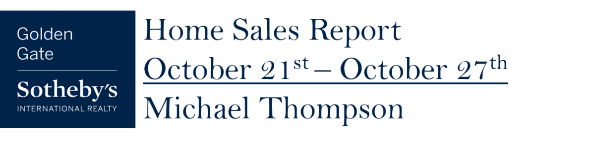 Home Sales Report: October 21st – October 27th 2020 Alameda, Berkeley, Castro Valley, El Cerrito, Emeryville, Oakland & San Leandro